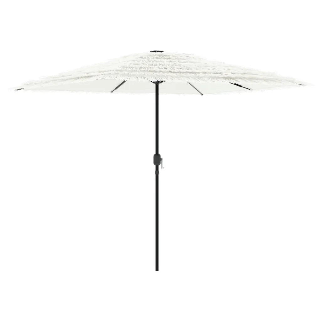 Ombrellone Giardino-Ombrello da Balcone con Palo in Acciaio Bianco 248x248x248 cm