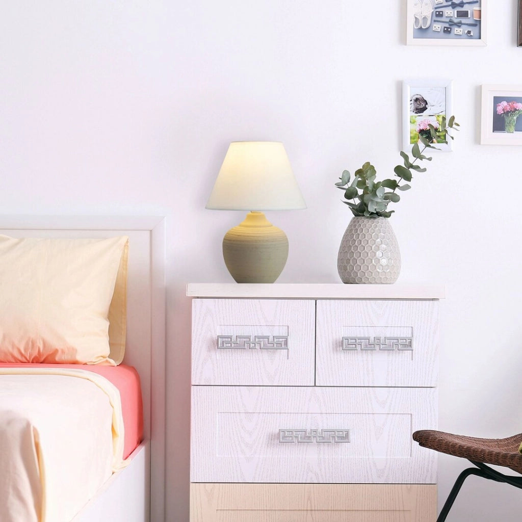 Lampada da tavolo in ceramica Molly beige E14 Rabalux 4391