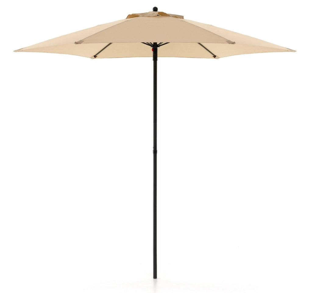 Ombrellone da Giardino Ø2,4 m Palo Ø32 mm in Ferro Telo in Poliestere Garden Ecrù