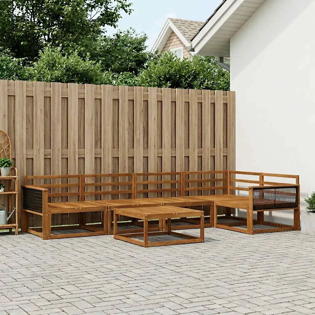 Set di divani da esterno 6 pcs Naturale 3382582