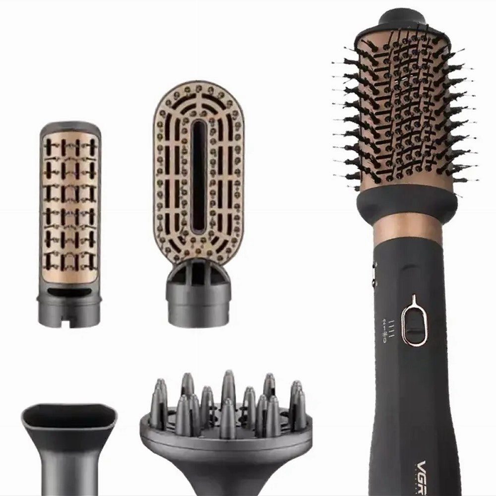 Trade Shop - Vgr V-491 Styler Aria Calda 6in1 1800w Spazzola Professionale Parrucchiere -