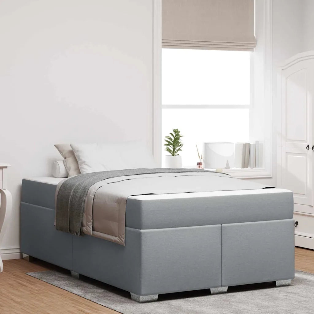 Struttura del letto Grigio chiaro 120 x 200 cm Tessuto