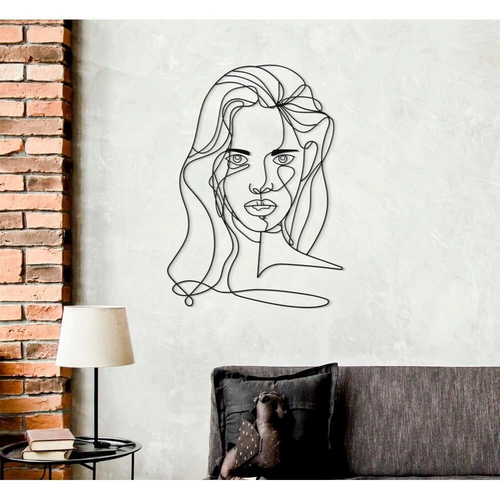 Decorazione Parete Viso cm 57,5X1,3X80 - FACE