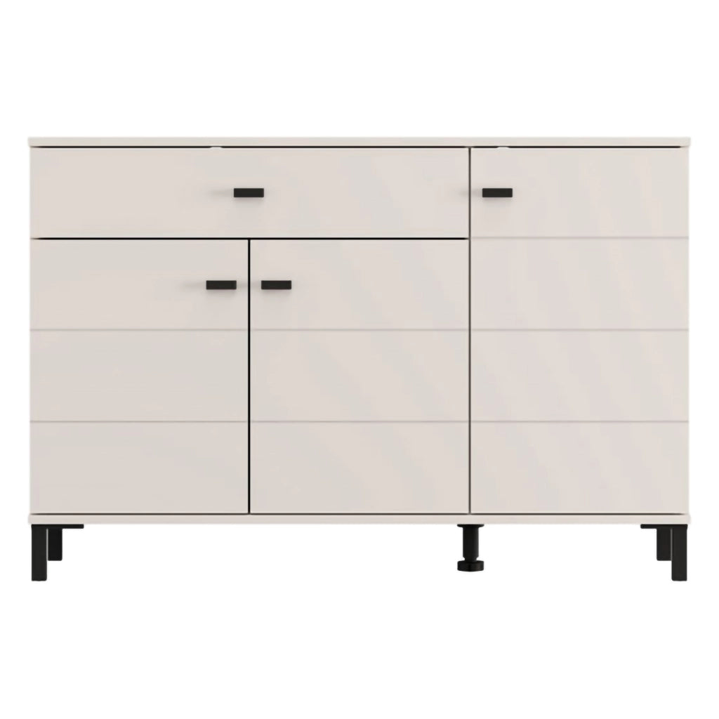 Madia Djanet, Credenza un Cassetto, 116x35x78h cm Bianco Crema