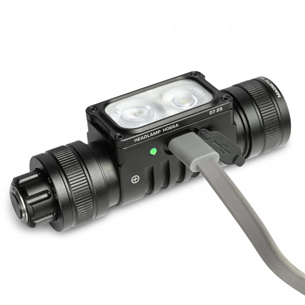 Lampada frontale Videx 20W 2000lm 150m IP67 ricaricabile