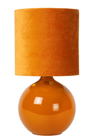 Lampada da tavolo Esterad gialla in vetro E14 Lucide