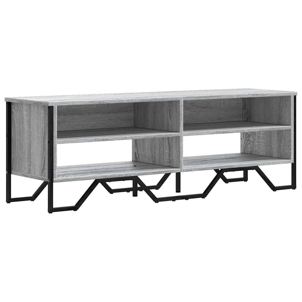 Mobile TV multimediale mensola TV credenza TV sala da pranzo soggiorno camera da letto Sonoma 122 x 34 x 41 cm legno ingegnerizzato grigio 02_0028384