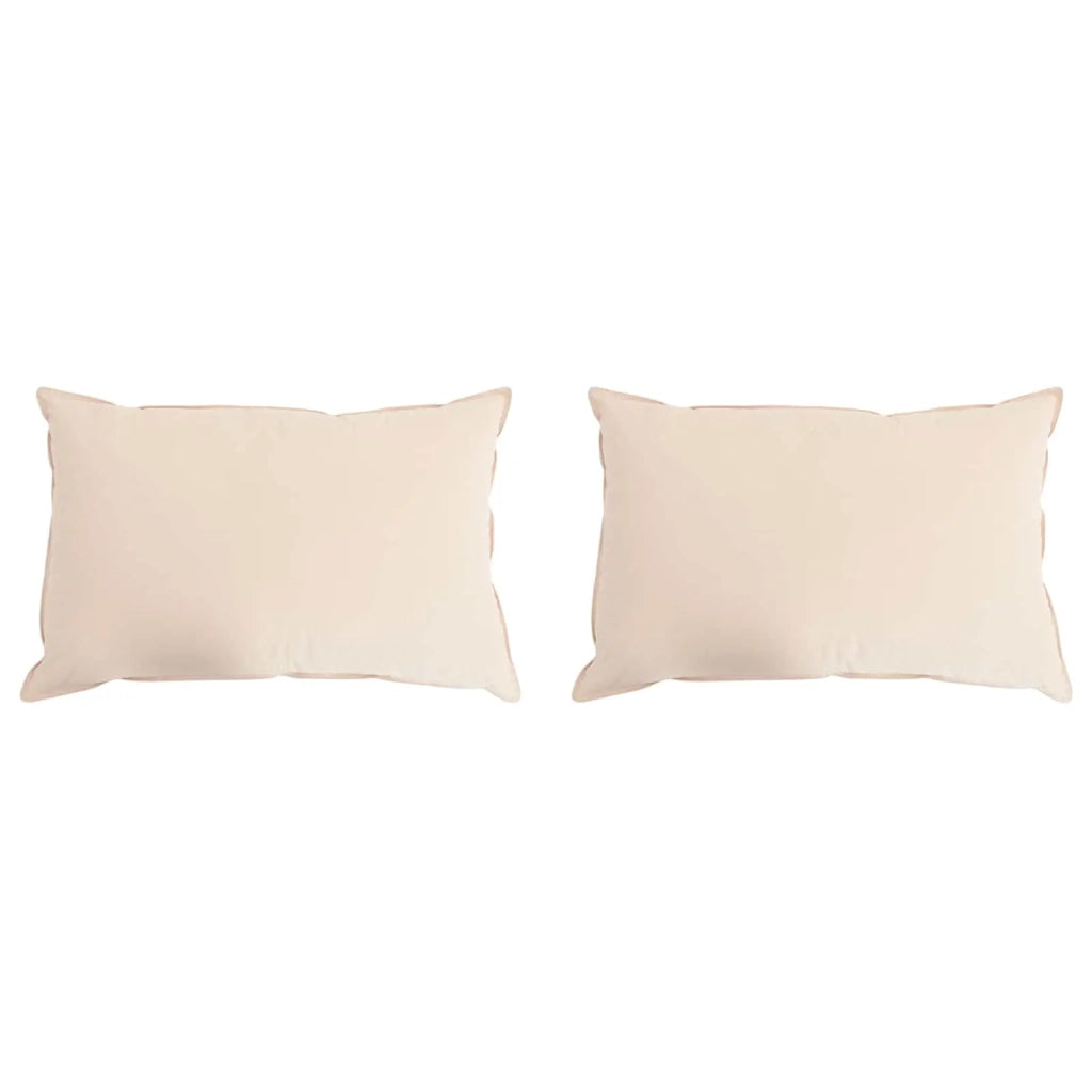 Cuscino 2 pcs Beige 50 x 75 cm Fibra di Kapok 42042053
