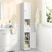 Armadio alto in metallo bianco 180,34 cm con 5 livelli