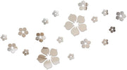 Decorazione per parete 3D fiori specchio - 18 pezzi - Acquario adesivo - Decorazione per parete camera da letto - Decorazione per parete soggiorno - Effetto decorativo unico