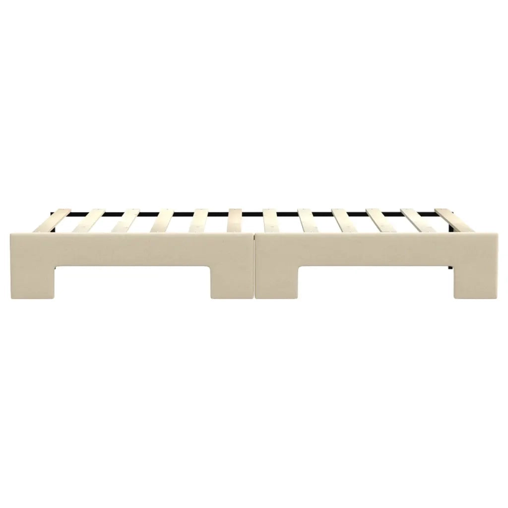 Divano letto | Sof¨¤ letto | Letto singolo Estraibile Crema 80x200 cm Tessuto