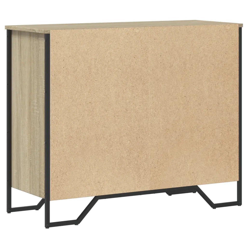 vidaXL Cassettiera Rovere Sonoma 91x35,5x74,5 cm in Truciolato