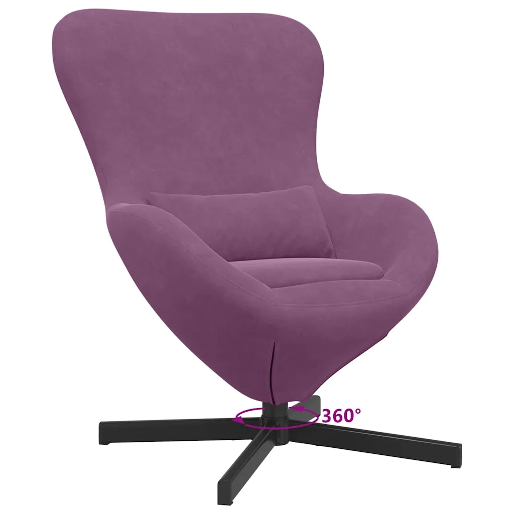 Poltrona uovo Viola 63 x 73 x 90 cm Velluto 42002767