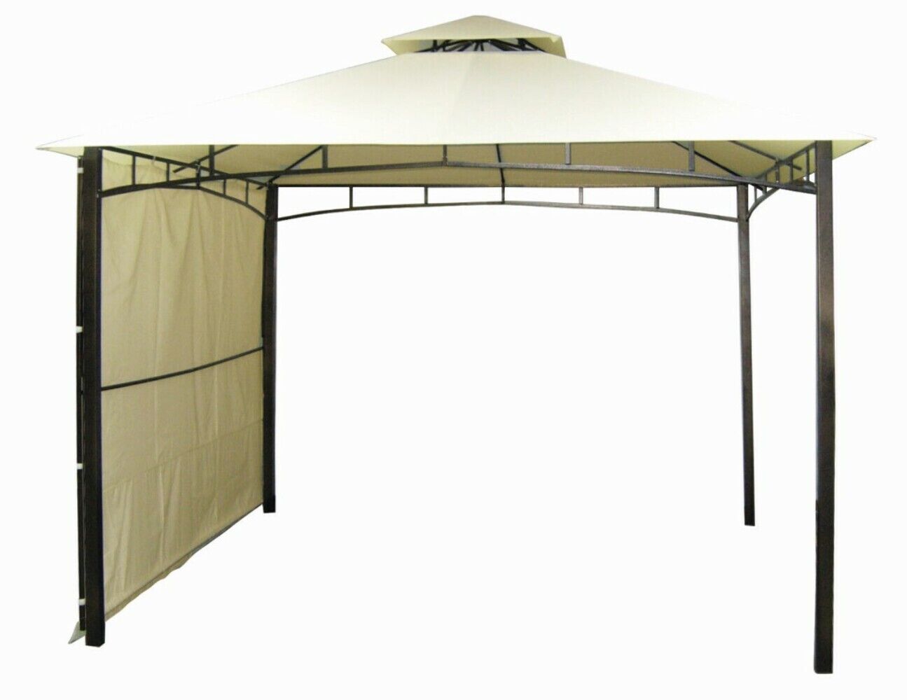 Gazebo Da Giardino In Metallo Antigua Con Telo 3,3X3,3 Metri - Biacchi Ettore
