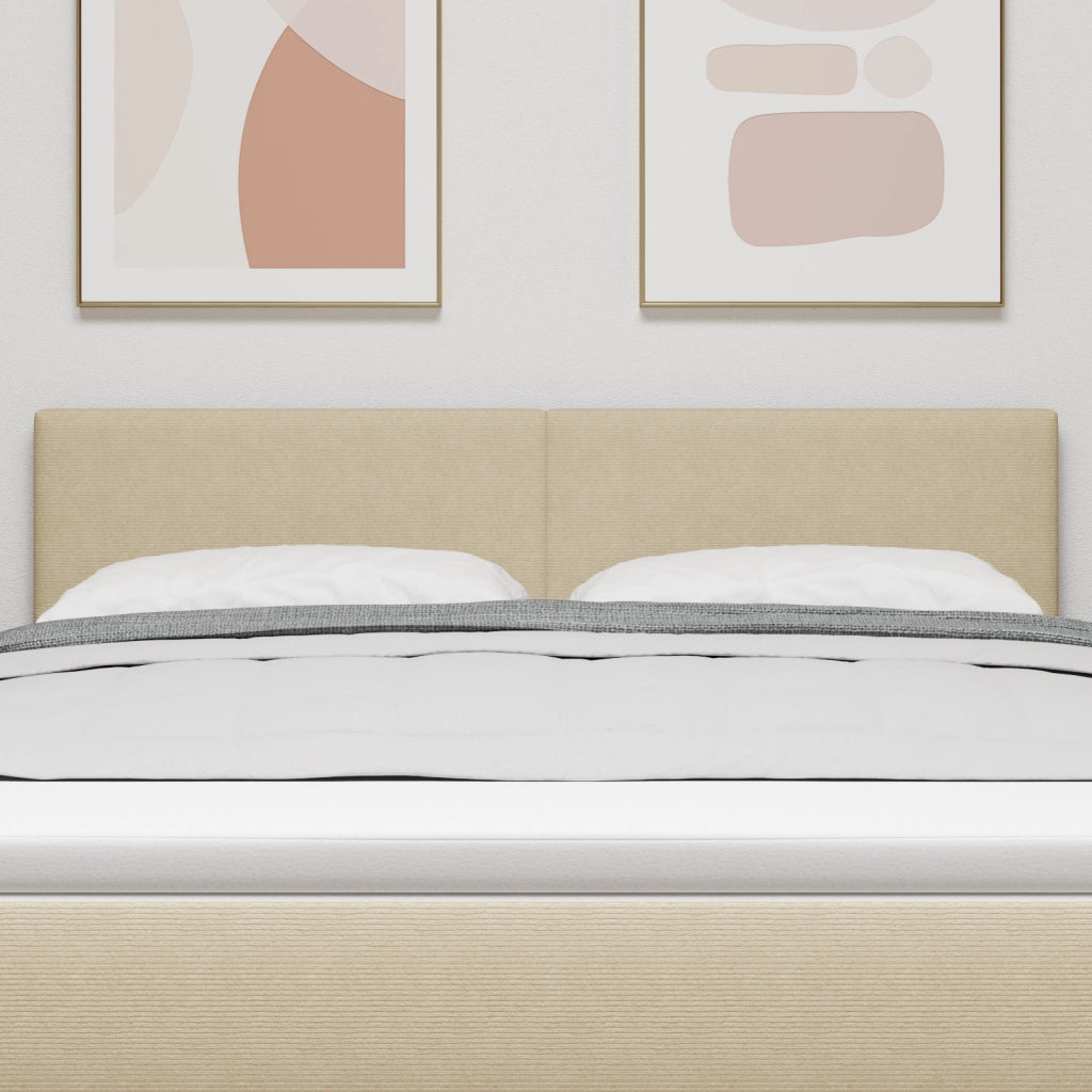 Testata LED Design Semplice Verde Chiaro e Grigio 72 cm in Tessuto Corduroy