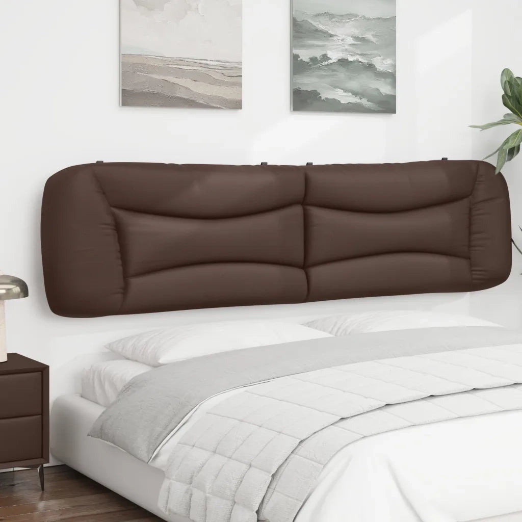 Cuscino Testiera Hvar Marrone 200 cm in Similpelle 374625