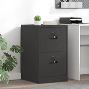 Armadio per File con cassetto Geometrico Nero 44 x 50 x 74,5 cm 891592
