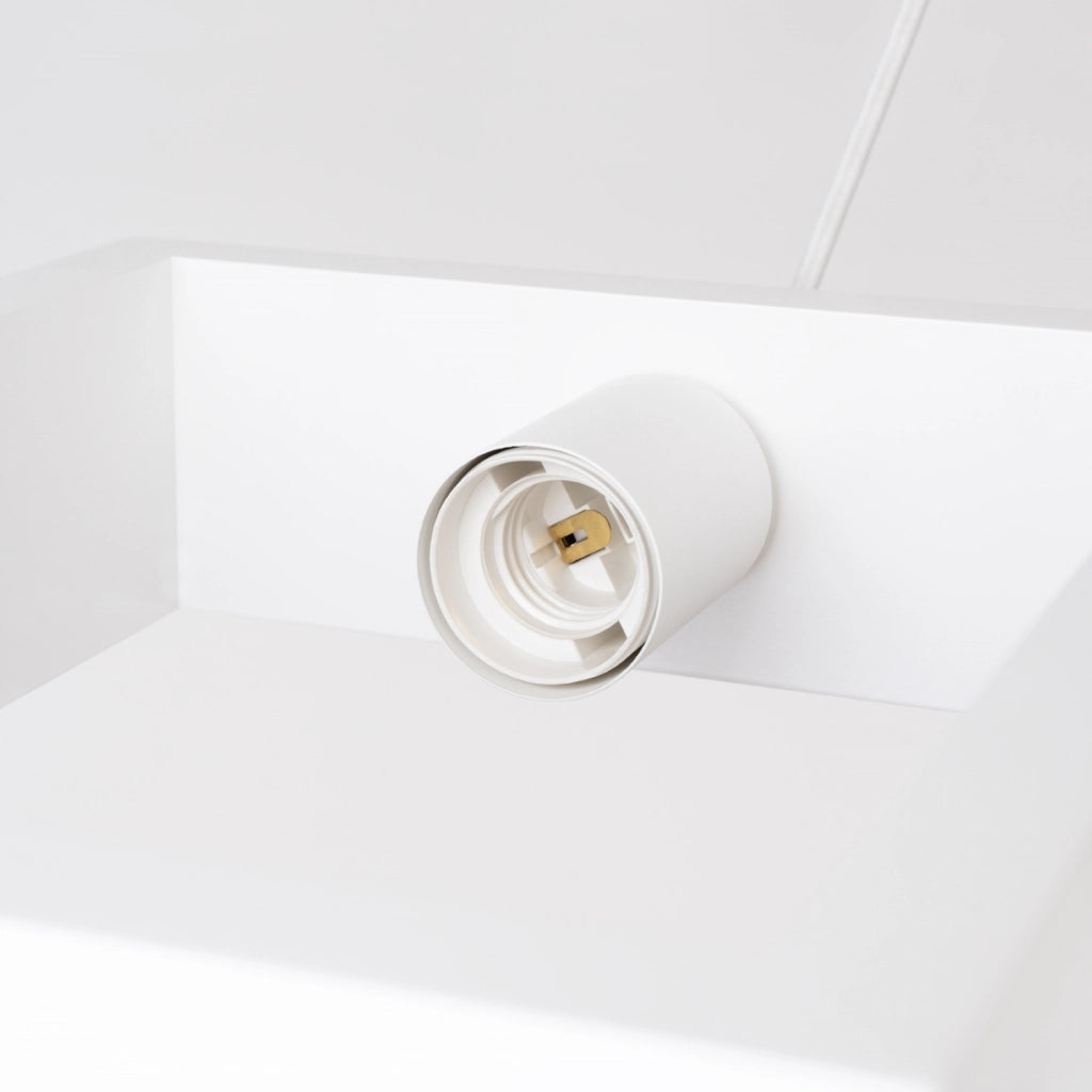 Lampada a sospensione CELARO bianca legno E27 Pure Lume