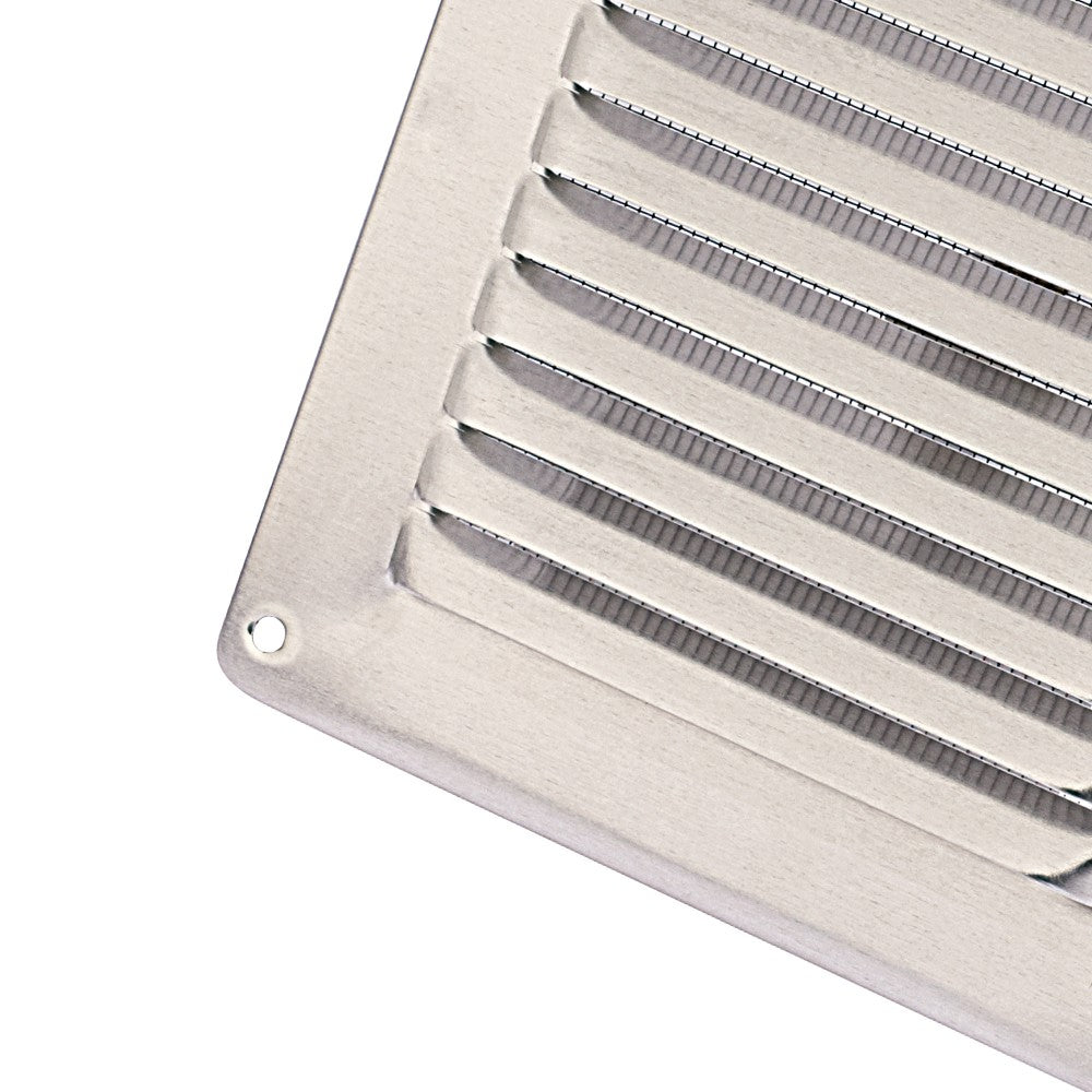 Griglia di areazione 150x150 in alluminio con rete