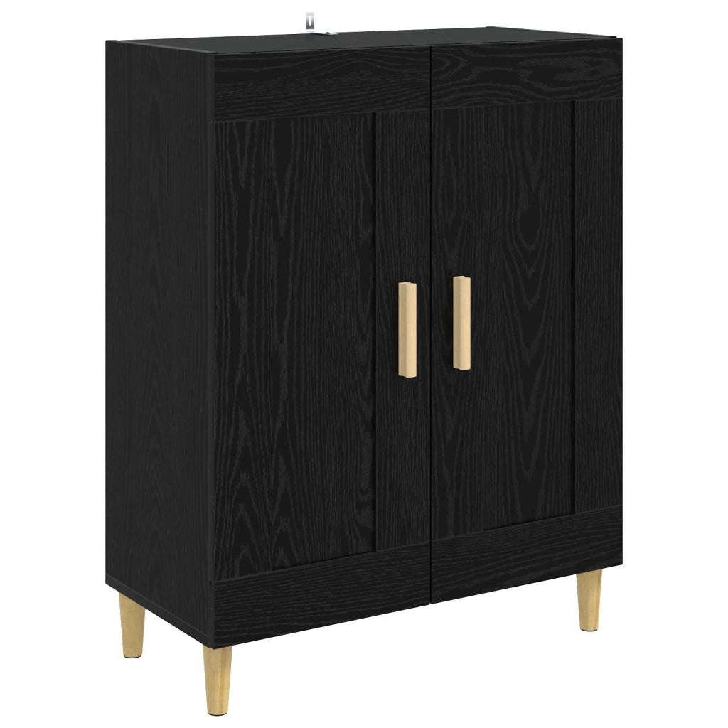 Credenza Rovere Nero 69,5 x 34 x 90 cm Legno ingegnerizzato 8010877
