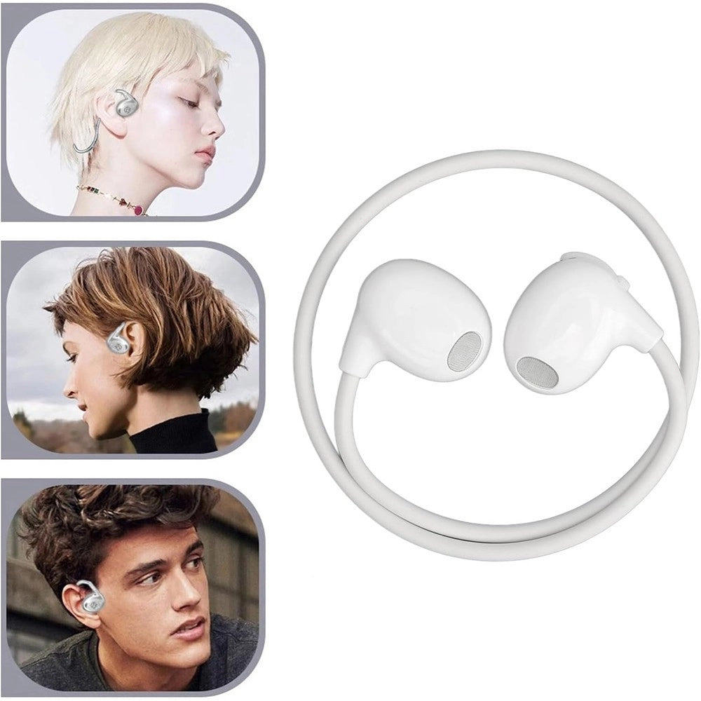 Trade Shop - Cuffie A Conduzione Ossea Bluetooth 5.3 Impermeabili Ipx6 Sportive Wireless Corsa -