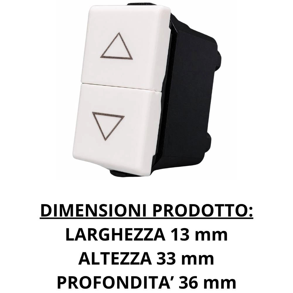Saliscendi compatibile matix per controllo tapparelle e avvolgibili *** numero pezzi 2, confezione 1