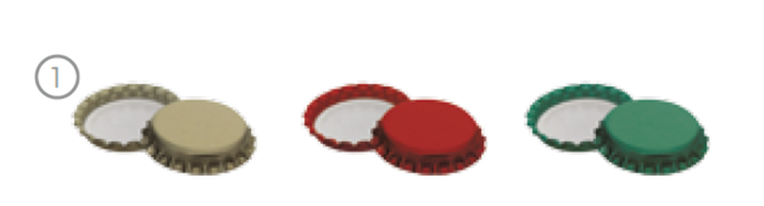 Tappi A Corona D.26 Verdi 100 Pz 'P' - Ferrari Group