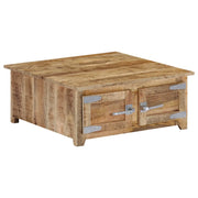 Tavolino da Salotto 70x70x30 cm in Legno Massello di Mango cod mxl 59783