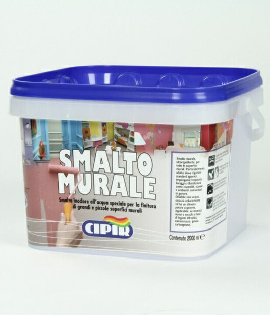 Smalto Murale Am Pareti Bianco Ml 2000 - Cipir