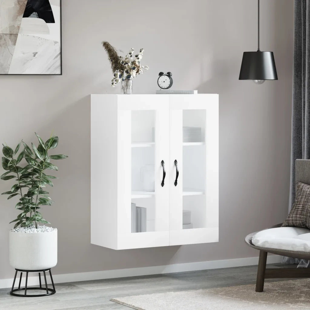 Armadietto a Muro | Mobile a Parete Bianco 69,5x34,90 cm in Legno Multistrato