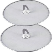 Set di 2 spatole in acciaio inossidabile con manico da cucina pieghevole Cucina padella con rivestimento in olio (25 cm + 32 cm)