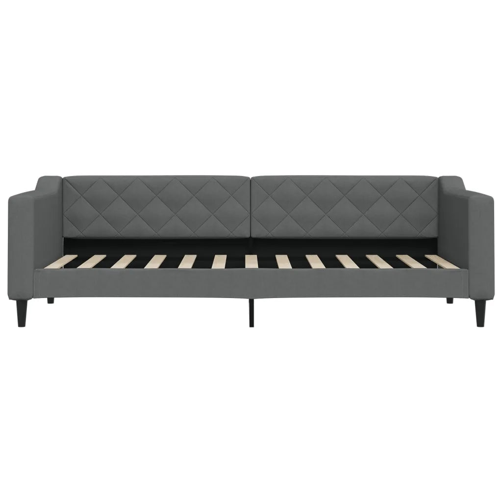 Letto da Giorno Grigio Scuro 80x200 cm in Tessuto 354157
