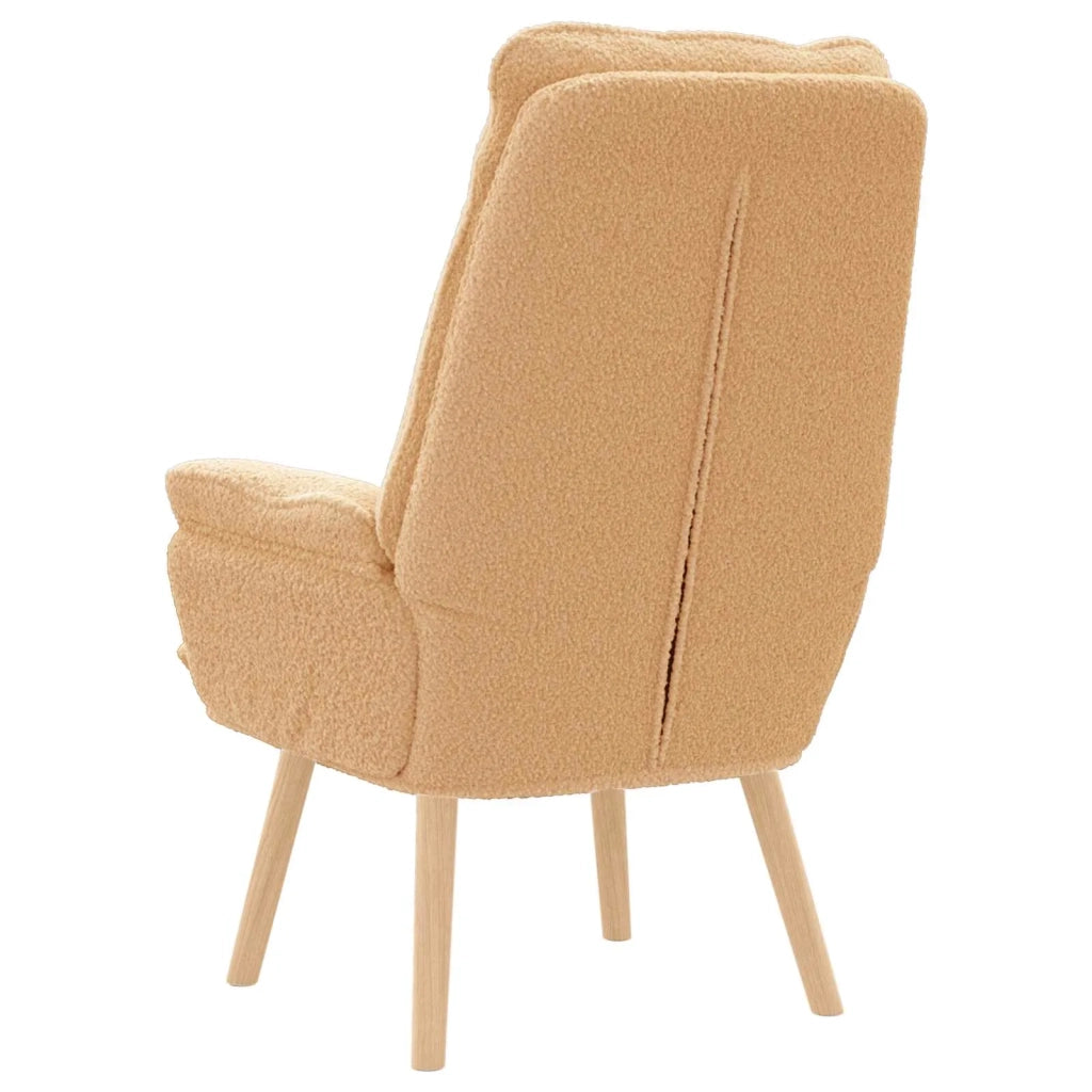 poltrona Beige 69 x 74 x 93 cm Tessuto Sherpa 42001849