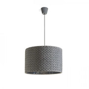 Lampadario AINO 40 a sospensione grigio cromo 230V E27 28W