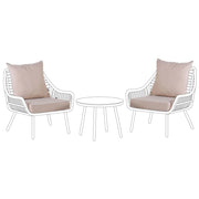 Set di copricuscini per esterni per seduta e schienale Beige UV resistente stile minimalista