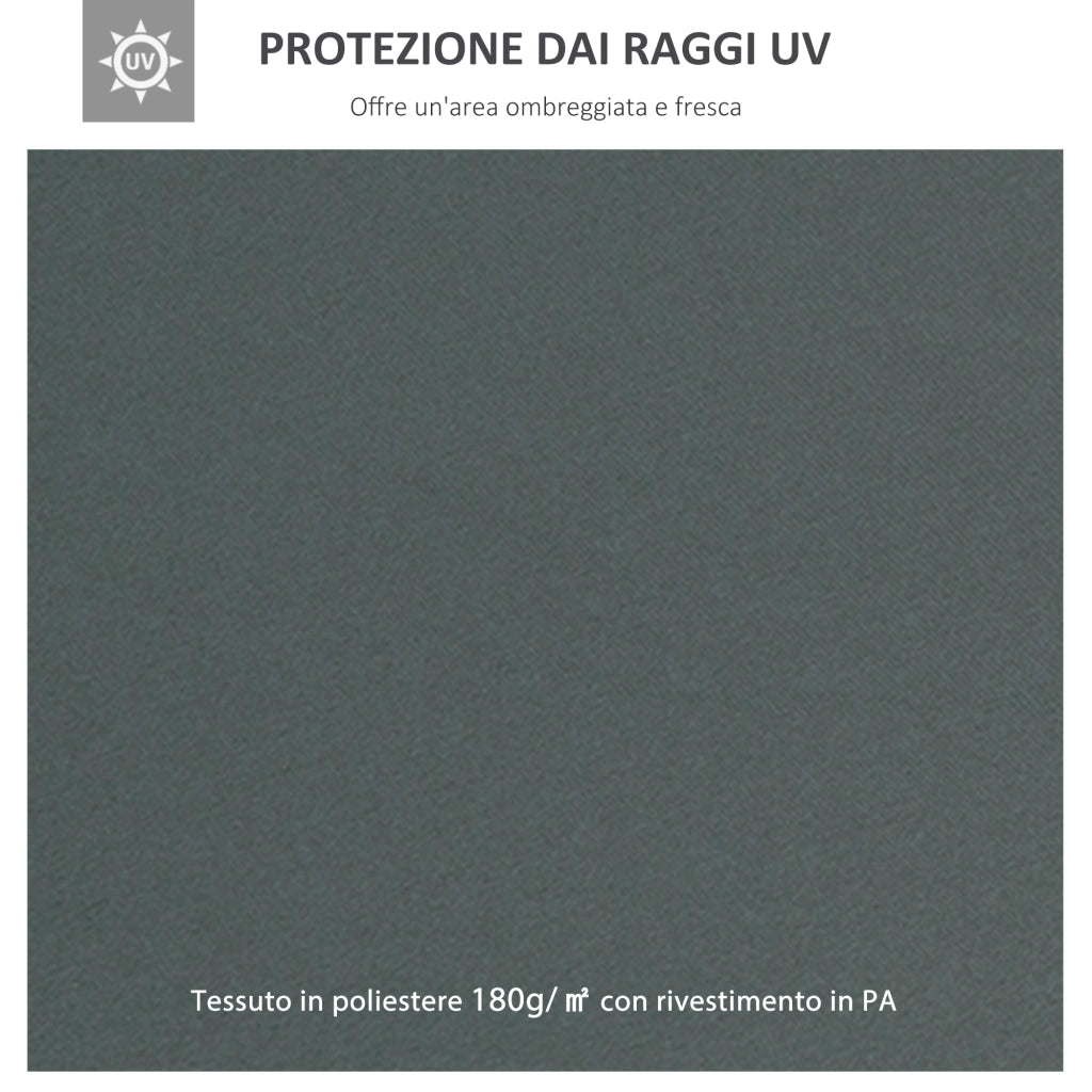 Tetto Gazebo 3x3m ¨C zephmum ¨C Grigio Antracite