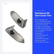 Pannello di controllo - Trim - Sostituzione per 2006-2012 - Materiale ABS resistente - Apertura di ventilazione - Numero di riferimento OE 55412 42060 B1 - Migliora l'aspetto - Griglia di ventilazione