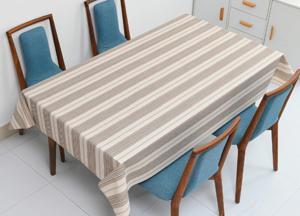 Tovaglia Antimacchia PVC Proteggi Tavolo Maniva Glitter Riga - 140x190 - D4 Beige