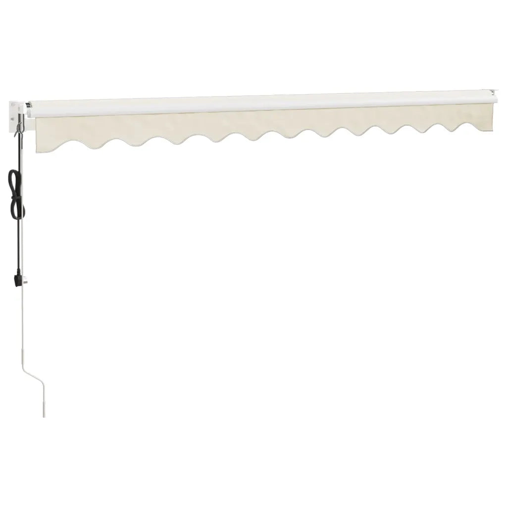 Tenda Sole Automatica Retrattile-Tenda parasole per balcone Crema 3,5x2,5 m 492887