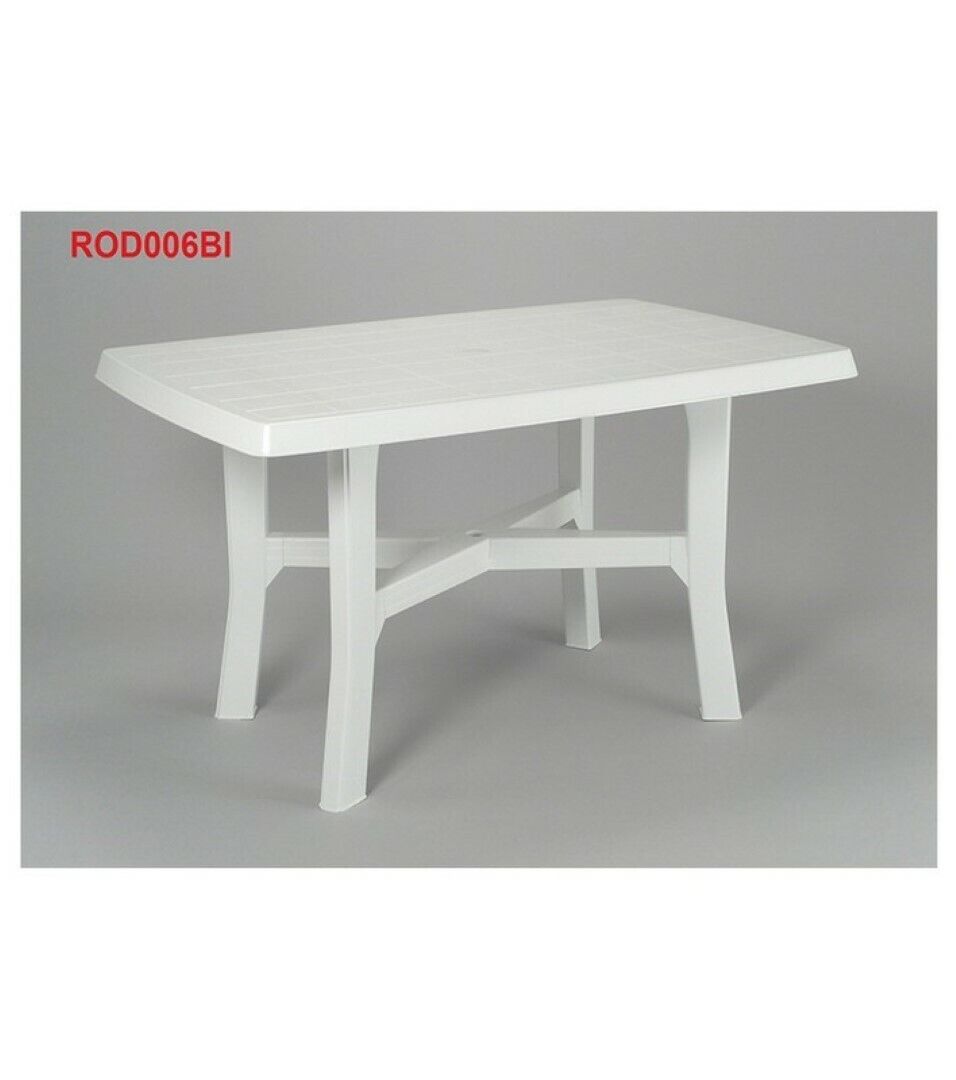 Tavolo Rodano Bianco Plp Componibile Rettangolare 138X88 Cm - Ipae-Progarden