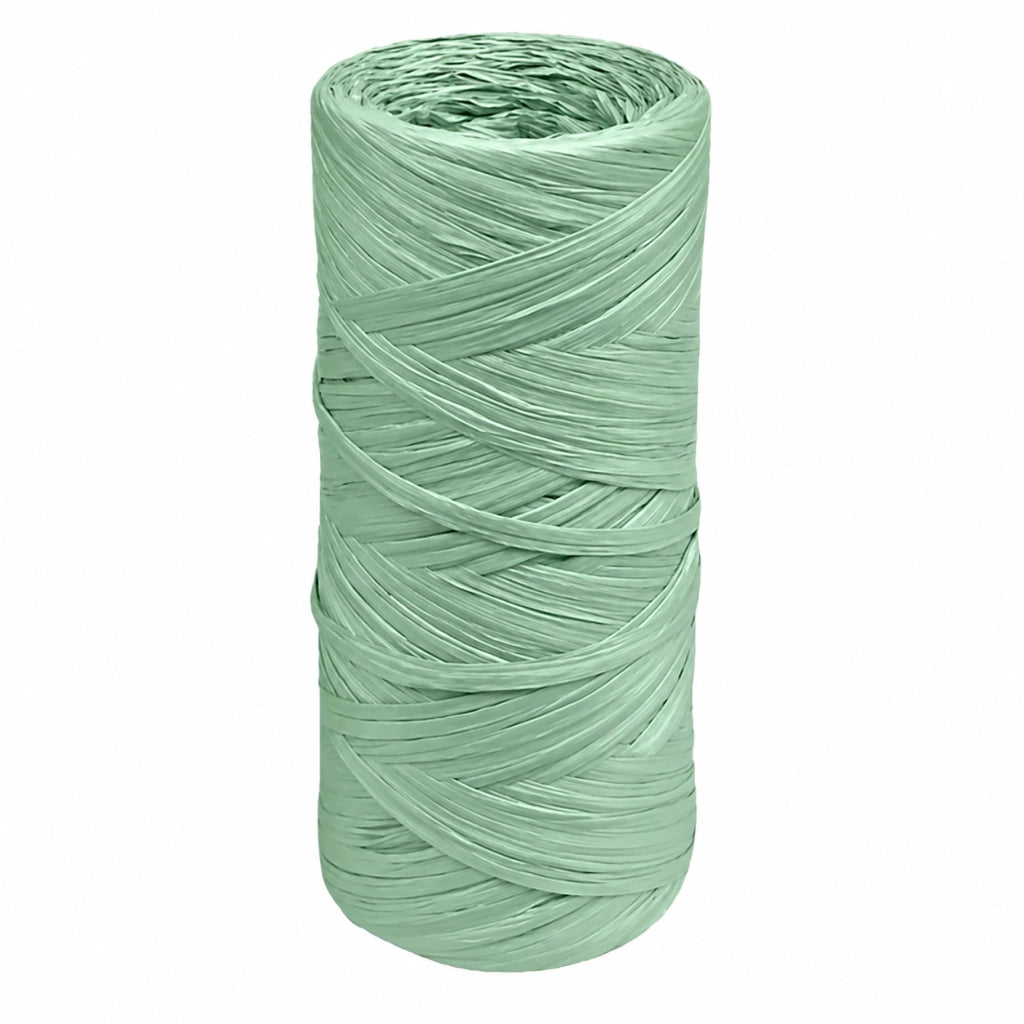 RAFIA SINTETICA A GOMITOLO gr. 100 circa - verde- 5 kg  - LIF