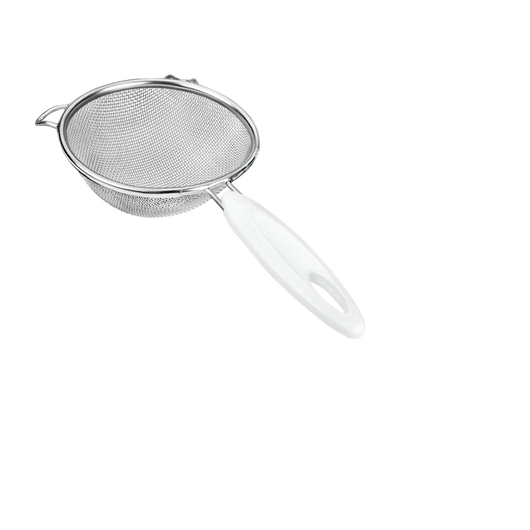 Colabrodo Inox Manico Plastica Rete Media Cm 14 M - Metaltex