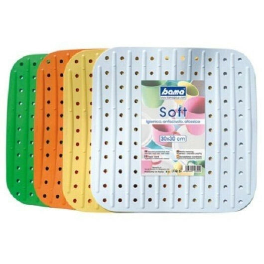 Tappeto Lavello Soft 3 Pezzi Bianco Giallo Verde Carota 30X30X30 Cm - Bama