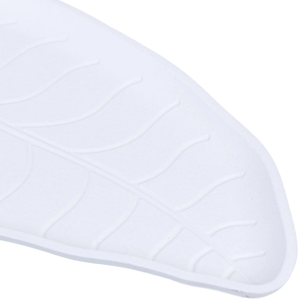 Vassoio decorativo in legno bianco, 40x18x2,5h cm