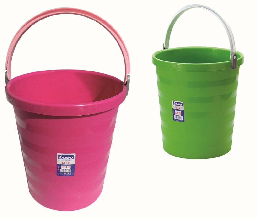 Secchio Acqua Casa Pulizia 14 Litri 30X33 Cm Colori Assortiti Bama - Bama Spa