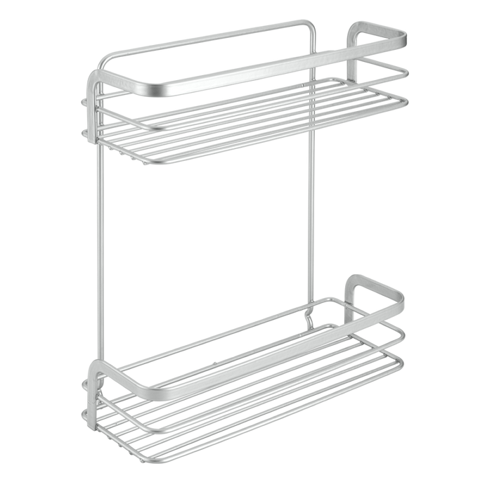 Cestello Rettangolare 2 Piani Cm 26X10X30 Polyther - Metaltex