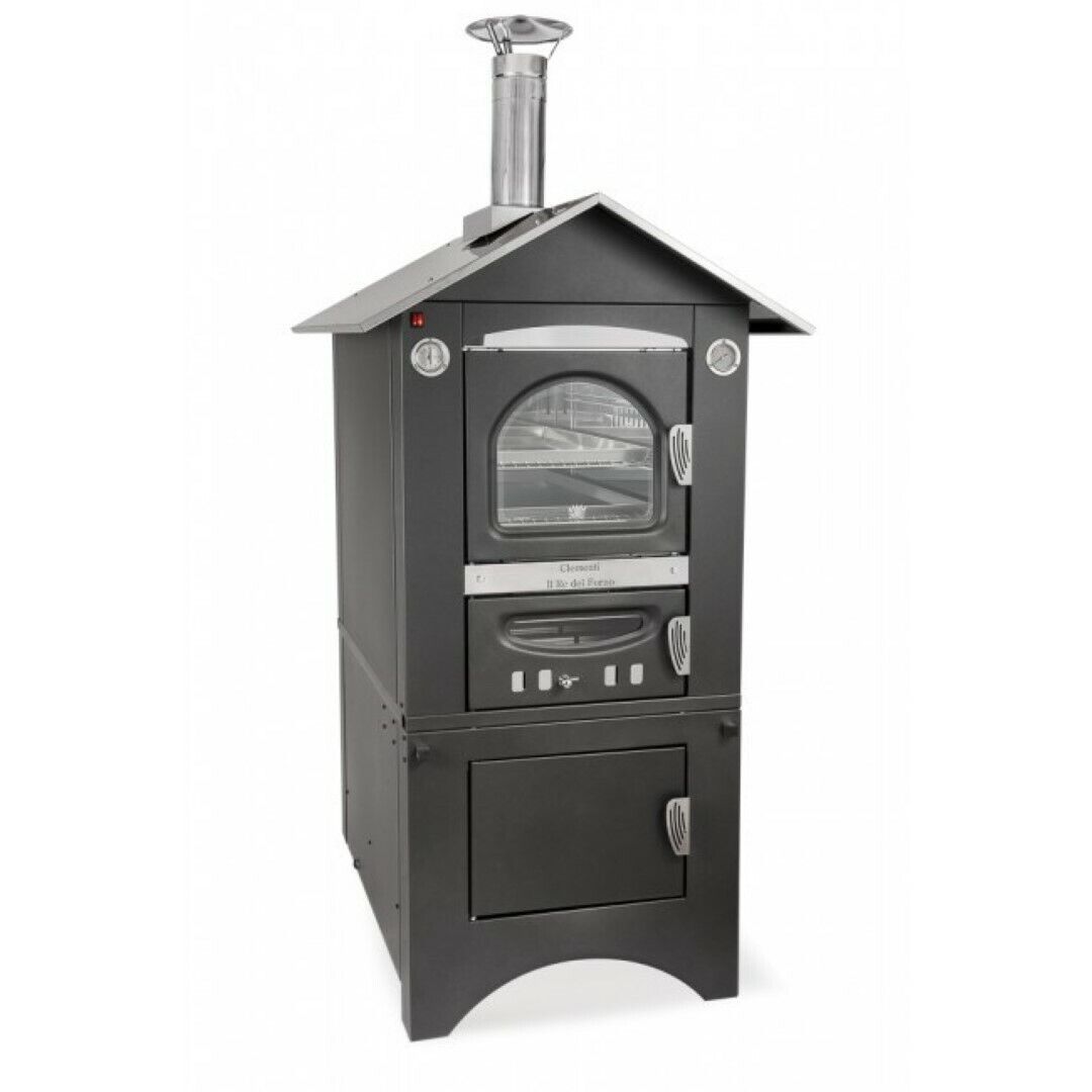 Forno A Legna Ventilato Smart Giardino Fuoco Indiretto 45X80X40 Cm - Clementi