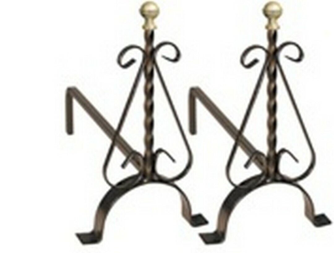 Alari Grandi Per Camino 41X15X40H Artiginaferro - Artigianferro