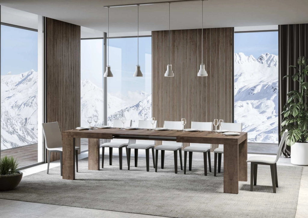 Tavolo Allungabile 200/304x90x77 cm Roxell Premium Noce