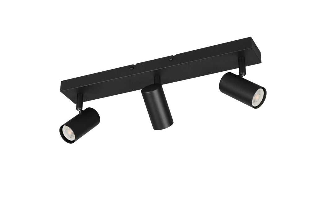 Faretto soffitto moderno TARYN nero 3xGU10 metallo